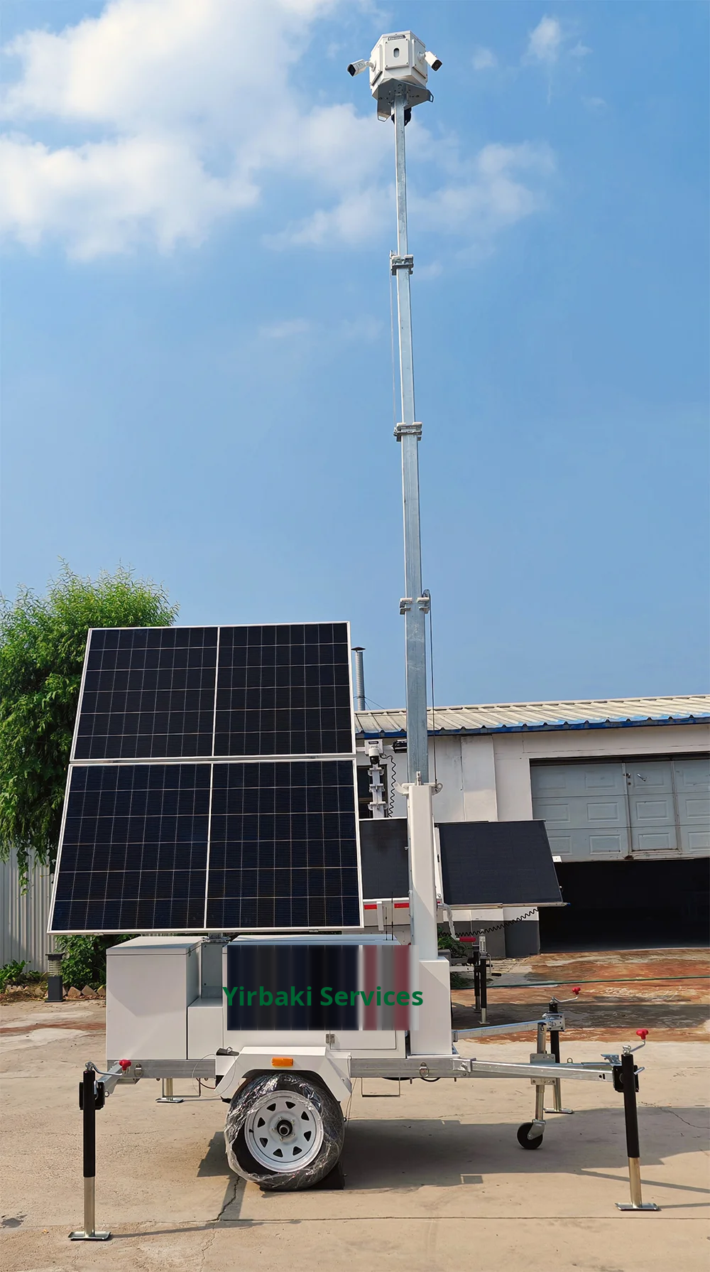 Tour de vidéosurveillance solaire mobile Yirbaki Services